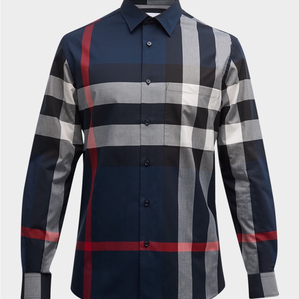 Burberry Button Up ๐๐๐งต - Picture 2 of 11